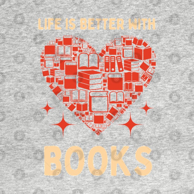 Life is better with books by Patterns-Hub